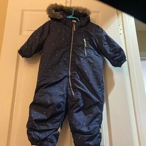 H&M toddler one-piece snowsuit size 12-18 months